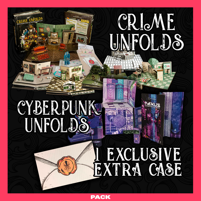 Pack - Crime Unfolds: Pop-up Escape Book & Cyberpunk Unfolds